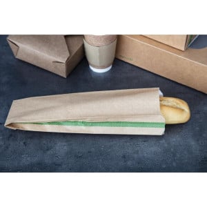 Compostable Vegware Hot Snack Bags 356 x 101 mm - Pack of 500, FC897