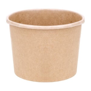 Pots à Soupe 340 ml 98 mm - Lot de 500 en Carton Kraft