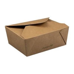 Boîtes Alimentaires en Carton Compostable N°3 1800 ml - Lot de 180 - Vegware - Écologiques et pratiques!