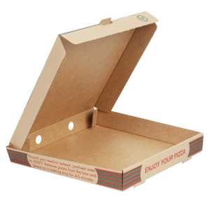 Compostable Printed Pizza Boxes 311mm - Pack of 100 by FourniResto