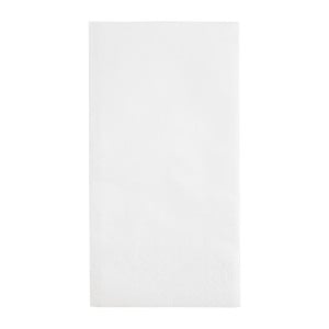 Snacking Napkins 2 Ply 330mm White, Pack of 2000 - 1/8 Fold Recyclable