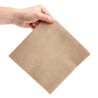 Dinner Napkins 2 Ply 1/4 Fold 400 mm Kraft - Practical and Natural