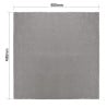 Grey linen table napkins 400 x 400 mm - Set of 12 - Olympia