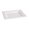 Assiettes carrées compostables en bagasse 159mm - Lot de 50