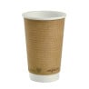 Gobelets Boissons chaudes Double Paroi Compostables 455 ml - Lot de 500 par Vegware