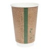 Gobelets Boissons chaudes Double Paroi Compostables 455 ml - Lot de 500 par Vegware