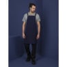 Navy blue cotton bib apron for kitchen professionals - Quality and style guaranteed