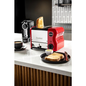 Red Rowlett Rutland 2-Slice Toaster - FAST & COMPACT!