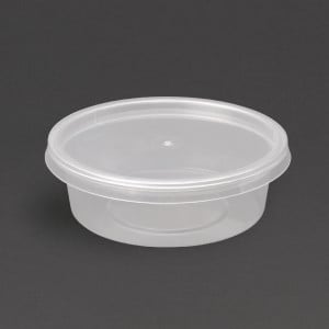 Pots à Sauce Micro-ondables 50ml - Lot 100 : Pratique et résistant en plastique transparent