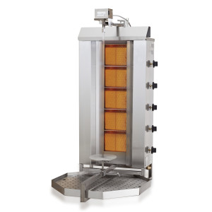 Gas Kebab Grill - 5 Heating Zones - CombiSteel