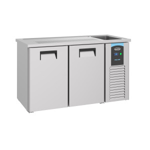 Olutjääkaappi 2 ovea - hana oikealla - CombiSteel