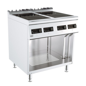 Professionell ugn 700 Elektrisk - 4 Induktionshällar - CombiSteel