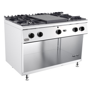 Fourneau Professionnel 700 à Gaz - 4 Brännare - CombiSteel