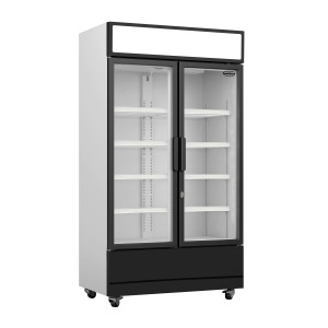 Vitrine Jääkaappi Juomille 2 Lasista Ovea 670 L CombiSteel - Ammattimainen Jääkaappi
