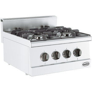 Fristående spis med 4 brännare - 13000 W CombiSteel: Effektiv matlagning och modern design
