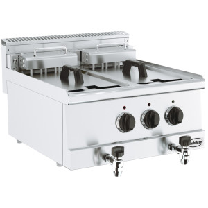 Sähköinen uppopaistin CombiSteel - Teho 15000 W, Tilavuus 2x10 L
