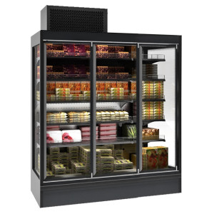Vitrine Kylskåp Vägg Max med 3 Dörrar - 6 m² - CombiSteel
