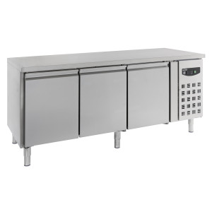 Positiivinen jäähdytetty pöytä 600 x 400, 3 ovea - 635 L - CombiSteel