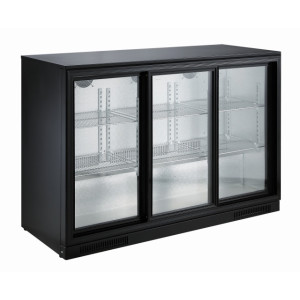 Kolmiovinen takabaari-jääkaappi - 298 L - CombiSteel