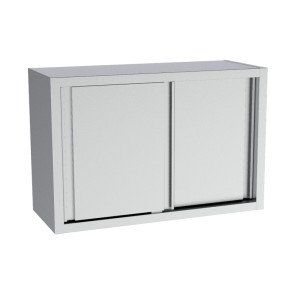 Väggskåp med skjutdörrar - L 1800 x D 400 mm - CombiSteel