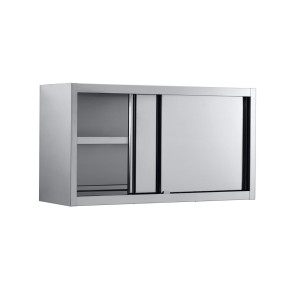 Väggskåp med skjutdörrar - L 2000 x D 400 mm - CombiSteel