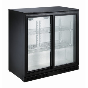 Bakre kylskåp med 2 skjutdörrar - 198 L - CombiSteel