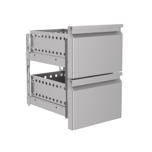 Block 2 Lådor GN för Kylbord - CombiSteel