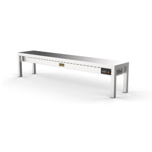 Keraaminen lämmitettävä pöytähylly - 1 taso - L 2000 x S 300 mm - CombiSteel