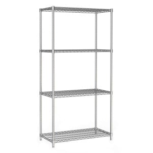 Demonterbar hylla 4 nivåer - L 900 x D 450 mm - CombiSteel