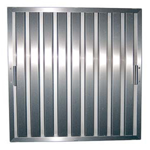 Lamellfilter för köksfläkt - 206 x 356 mm - CombiSteel