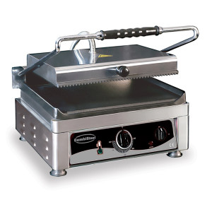 Grill Panini Enkel - Släta och Räfflade Plattor - CombiSteel