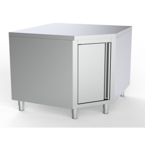 Meuble Inox Bas Angulaire - L 1000 x P 600 mm - CombiSteel