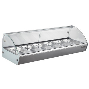 Vitrine Chauffante à Poser - 6 GN 1/3 - CombiSteel