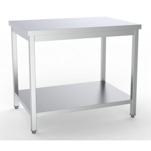 Inoxbord med Hylla - L 800 x D 600 mm - CombiSteel