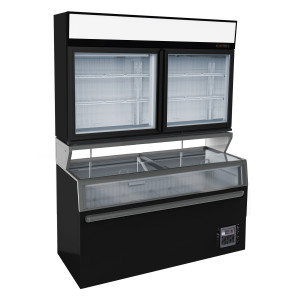 Vitrine seinäkaappi ja supermarketin kaappi - 948 L - CombiSteel