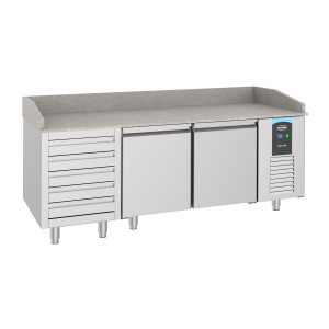 Pizza Cabinet with 2 Doors and 5 Drawers - 615 L - CombiSteel