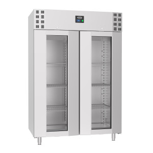 Armoire Réfrigérée Positive Inox - 2 Portar med Glas - 1400 L - CombiSteel