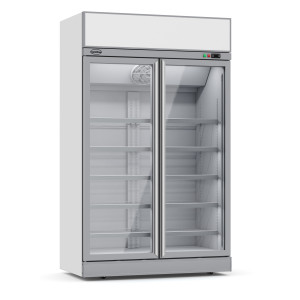 Vitrine Kyldisk Negativ - 2 Glasdörrar - 960 L - CombiSteel