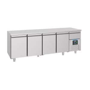 Positiivinen GN 1/1 -jäähdytyspöytä, 4 ovea - 632 L - CombiSteel