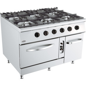Gasspis - Bas 900 - 6 Brännare och Gasspis - CombiSteel