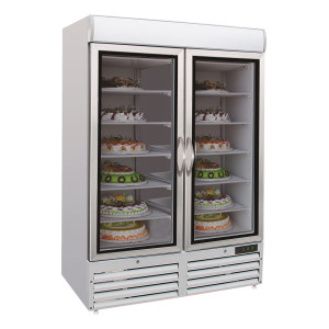 Negative Refrigerated Cabinet with 2 Glass Doors - 1079 L - CombiSteel