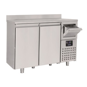Positive Refrigerated Table GN 1/1 with 2 Doors and 1 Coffee Drawer - CombiSteel