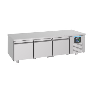 Positivt kylt bord GN 1/1 med 3 dörrar - 280 L - CombiSteel