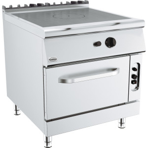 Spis med kokplatta med gasugn - Bas 900 - 11000 W - CombiSteel