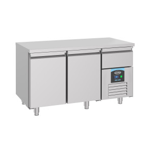 Positivt kylt bord GN 1/1 med 2 dörrar - 281 L - CombiSteel