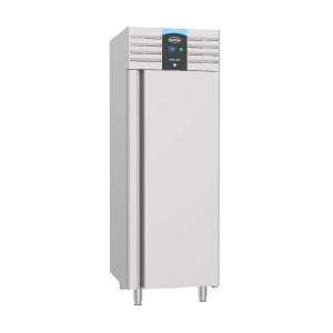 Ruostumattomasta teräksestä valmistettu positiivinen jääkaappikaappi yhdellä ovella - 550 L - CombiSteel