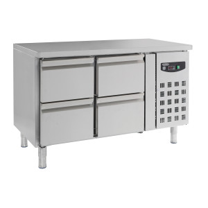 Positivt kylt bord med 4 lådor - 282 L - CombiSteel