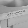 Meuble Plonge 1 Bac med Stänkskydd och 3 Lådor - 1200 x 600 mm - Bac till Vänster - Dynasteel