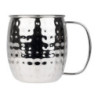 Hammered Stainless Steel Mug - 440 ml - Olympia