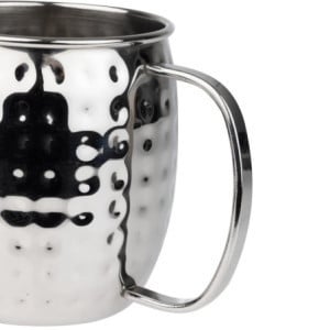 Mug Ruostumattomasta Teräksestä Vasaroitu - 440 ml - 6 kpl - Olympia